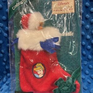 NEW Disney Cinderella Holiday Stocking Vintage 1997 Avon Mattel